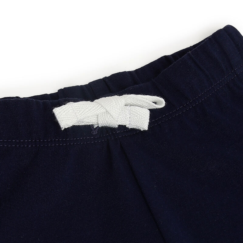 Boys Dark Blue Solid Shorts image number 2